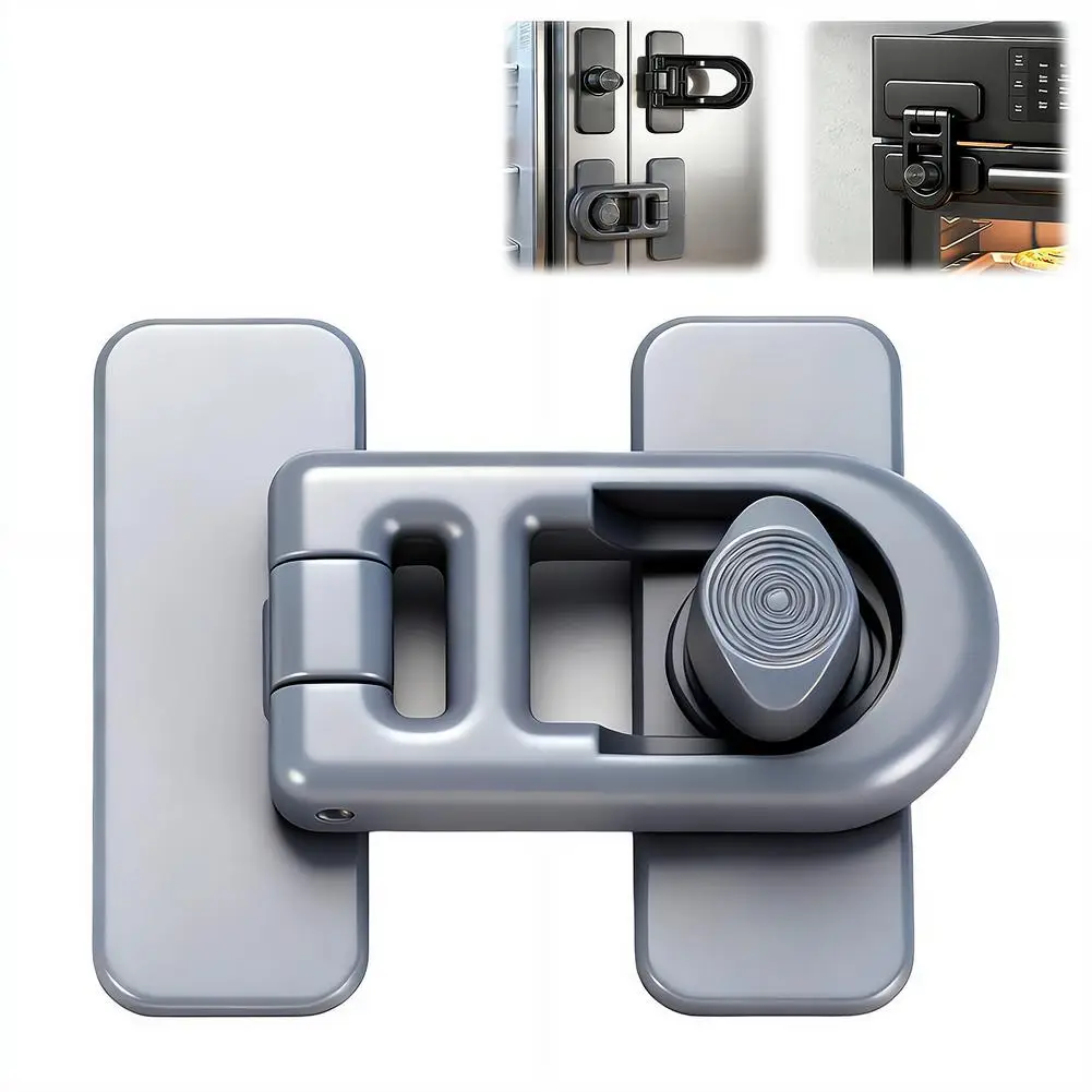 Refrigerator Lock Adhesive Keyless Freezer Locks Oven Cabinet Baby Proofing Lock Adhesive Keyless Fridge Lock Kids Safety Tool