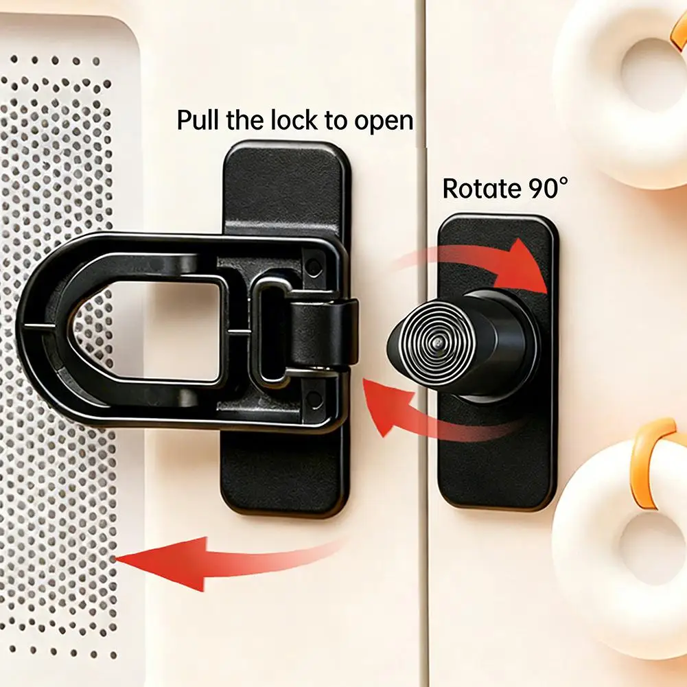 Refrigerator Lock Adhesive Keyless Freezer Locks Oven Cabinet Baby Proofing Lock Adhesive Keyless Fridge Lock Kids Safety Tool