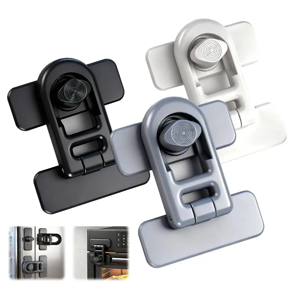Refrigerator Lock Adhesive Keyless Freezer Locks Oven Cabinet Baby Proofing Lock Adhesive Keyless Fridge Lock Kids Safety Tool