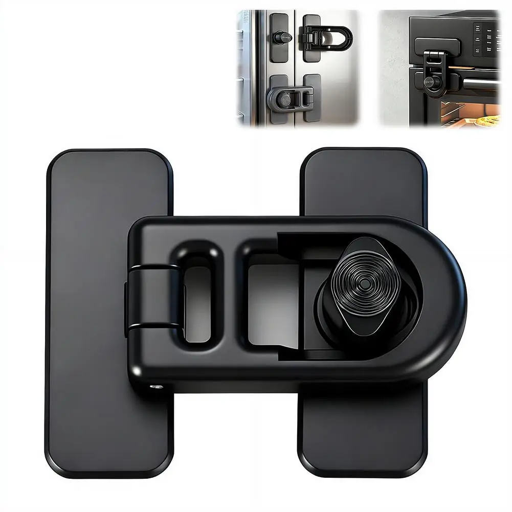 Refrigerator Lock Adhesive Keyless Freezer Locks Oven Cabinet Baby Proofing Lock Adhesive Keyless Fridge Lock Kids Safety Tool