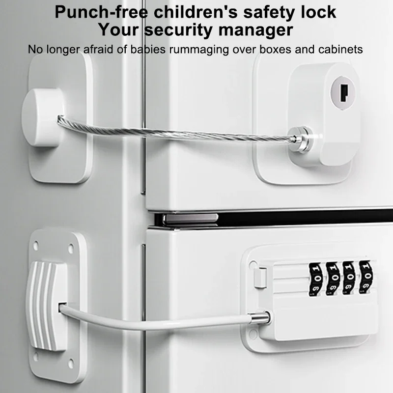 New Digital Password Limit Positioning Combination Lock Baby Safety Children Protection Sliding Closet Window Safety Fridge Lock